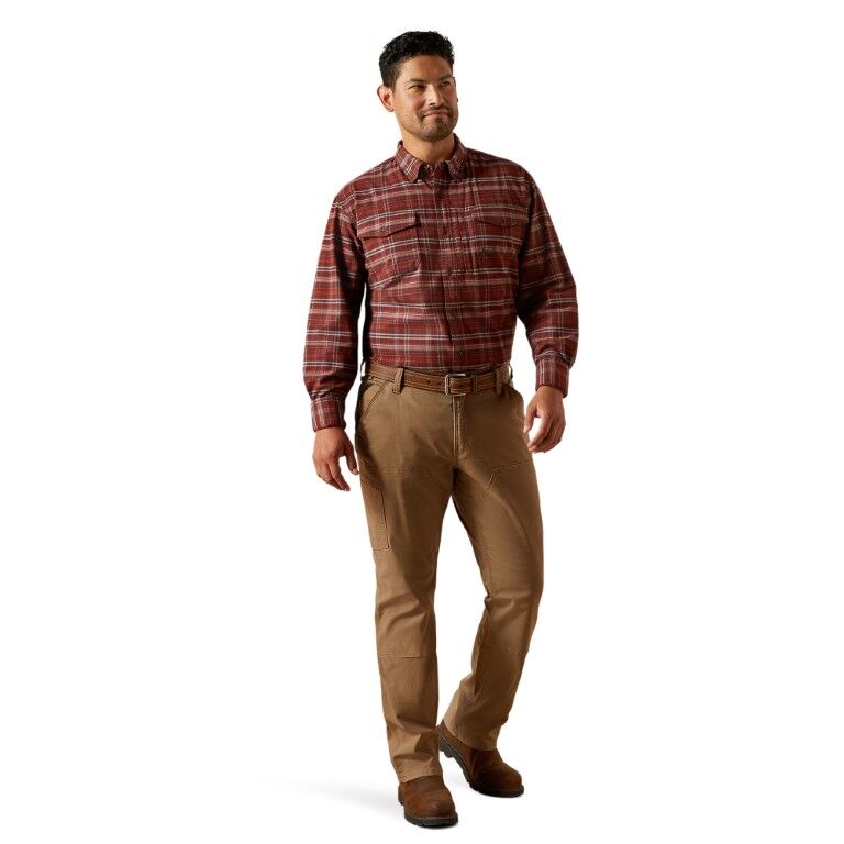 Ariat Men's Rebel Flannel DuraStretch Long Sleeve Work Shirt