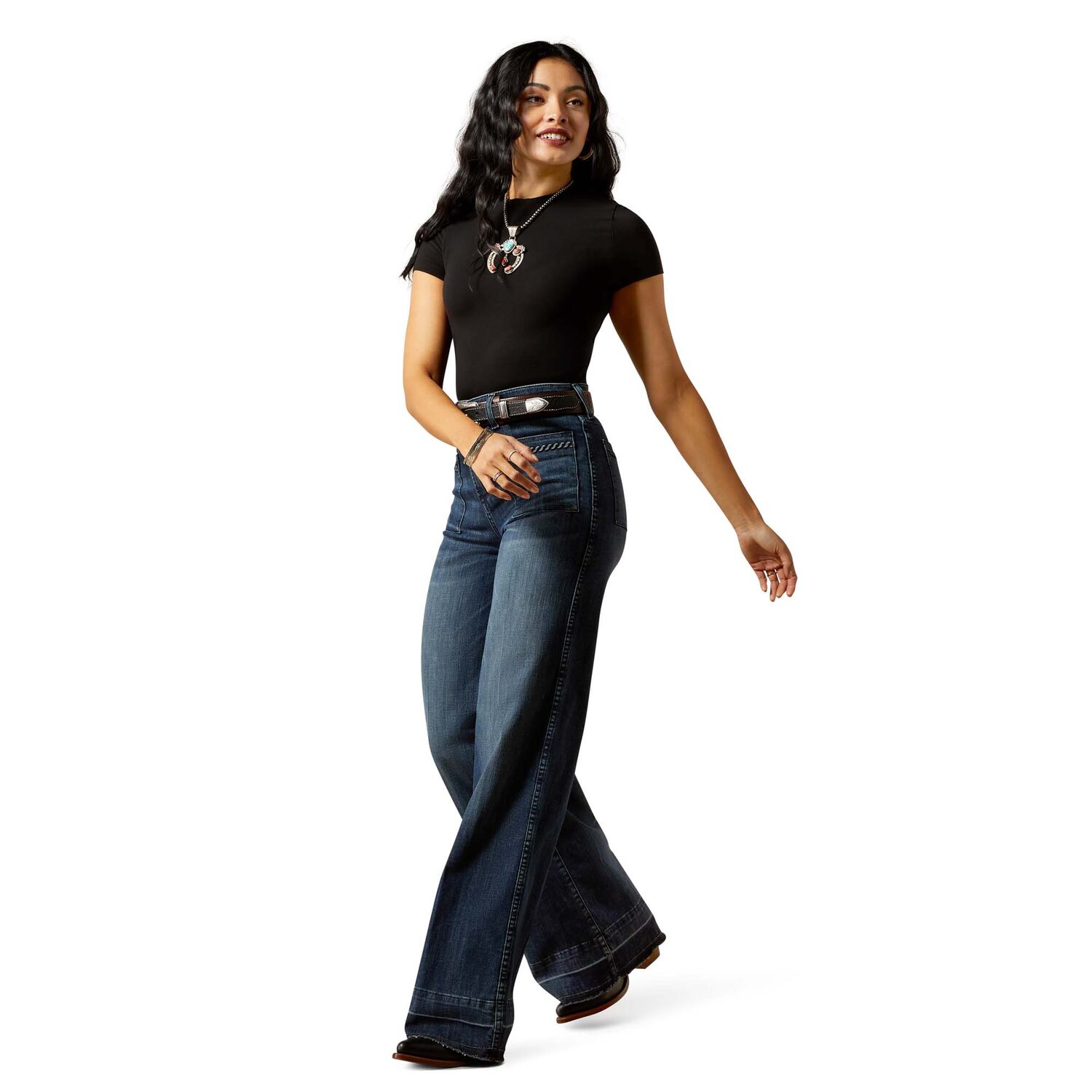 Ariat Women's Ultra High Rise Jill Wide Leg Jean