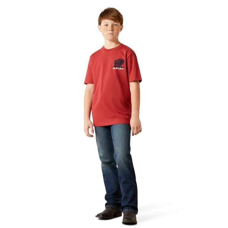 Ariat Boy's Ariat Buffalo Flag T-Shirt