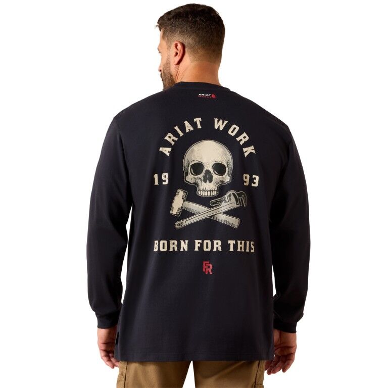 Ariat Men's FR Air Skull Long Sleeve T-Shirt