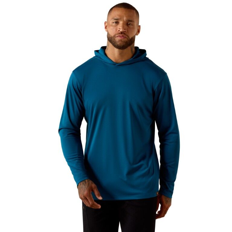 Ariat Men's Sunblocker Outdoor Hooded Long Sleeve T-Shirt