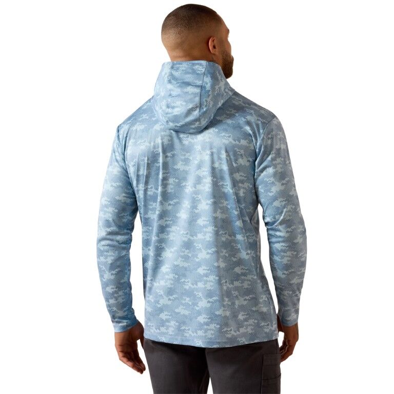 Ariat Sunblocker Printed Craft Hooded Long Sleeve T-Shirt