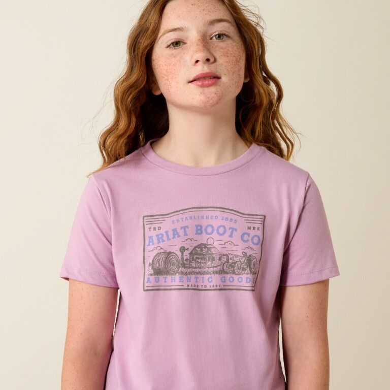 Ariat Girl's Ariat Farm Patch T-Shirt
