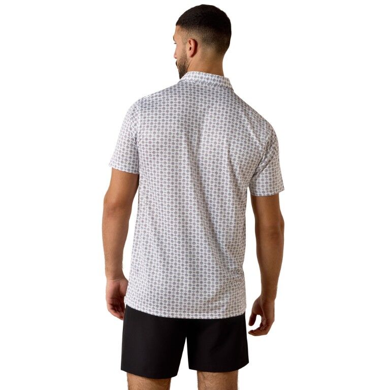 Ariat Men's Fitted All Over Print Polo