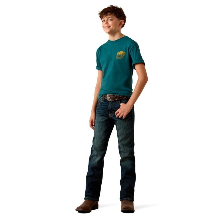 Ariat Boy's Bison Wander Flag T-Shirt