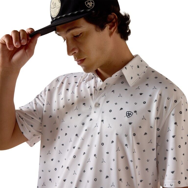 Ariat Men's All Over Print Polo