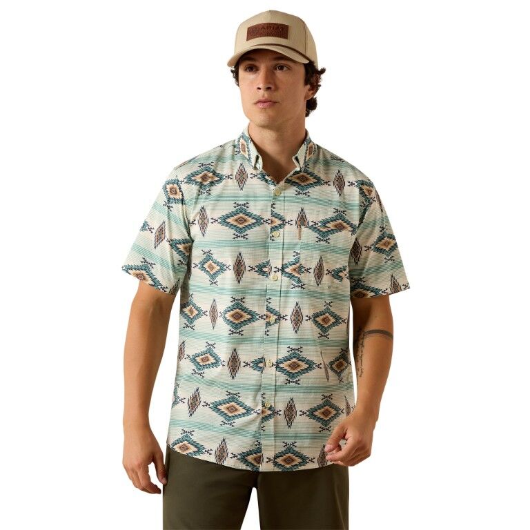 Ariat Men's Muir Woods Pipsea Trail Maxus Modern Short Sleeve Shirt