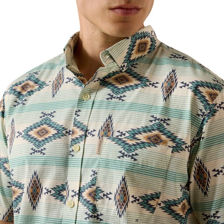 Ariat Men's Muir Woods Pipsea Trail Maxus Modern Short Sleeve Shirt