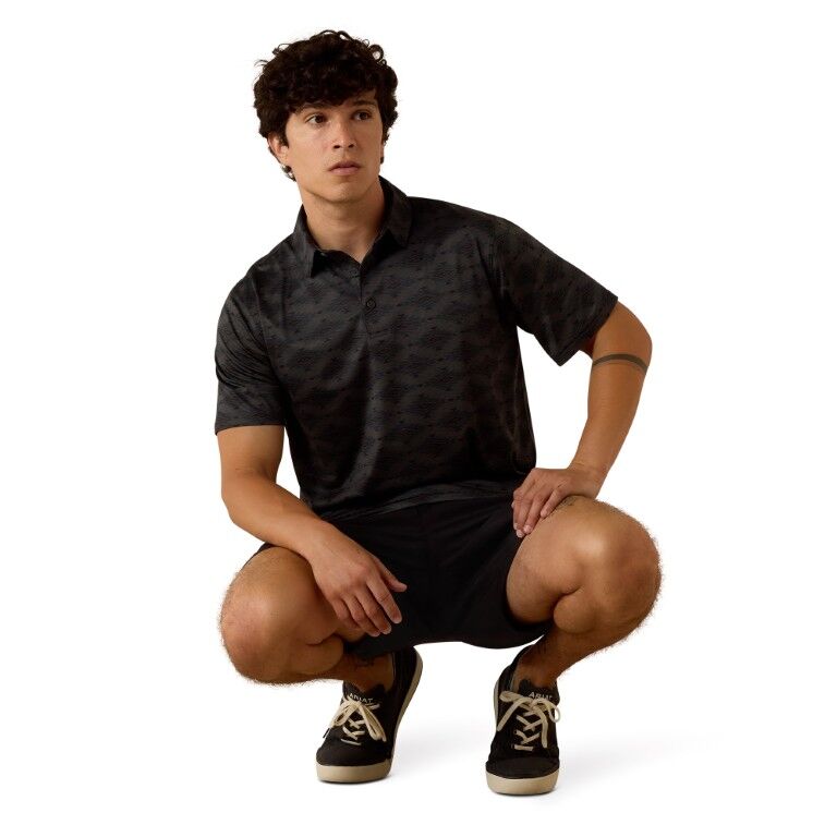 Ariat Men's All Over Print Polo