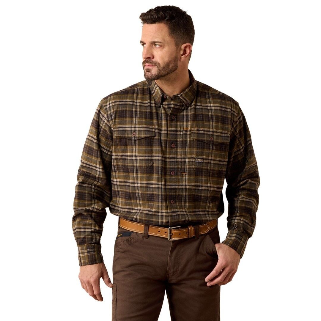 Ariat Men's Rebar Flannel DuraStretch Work Shirt