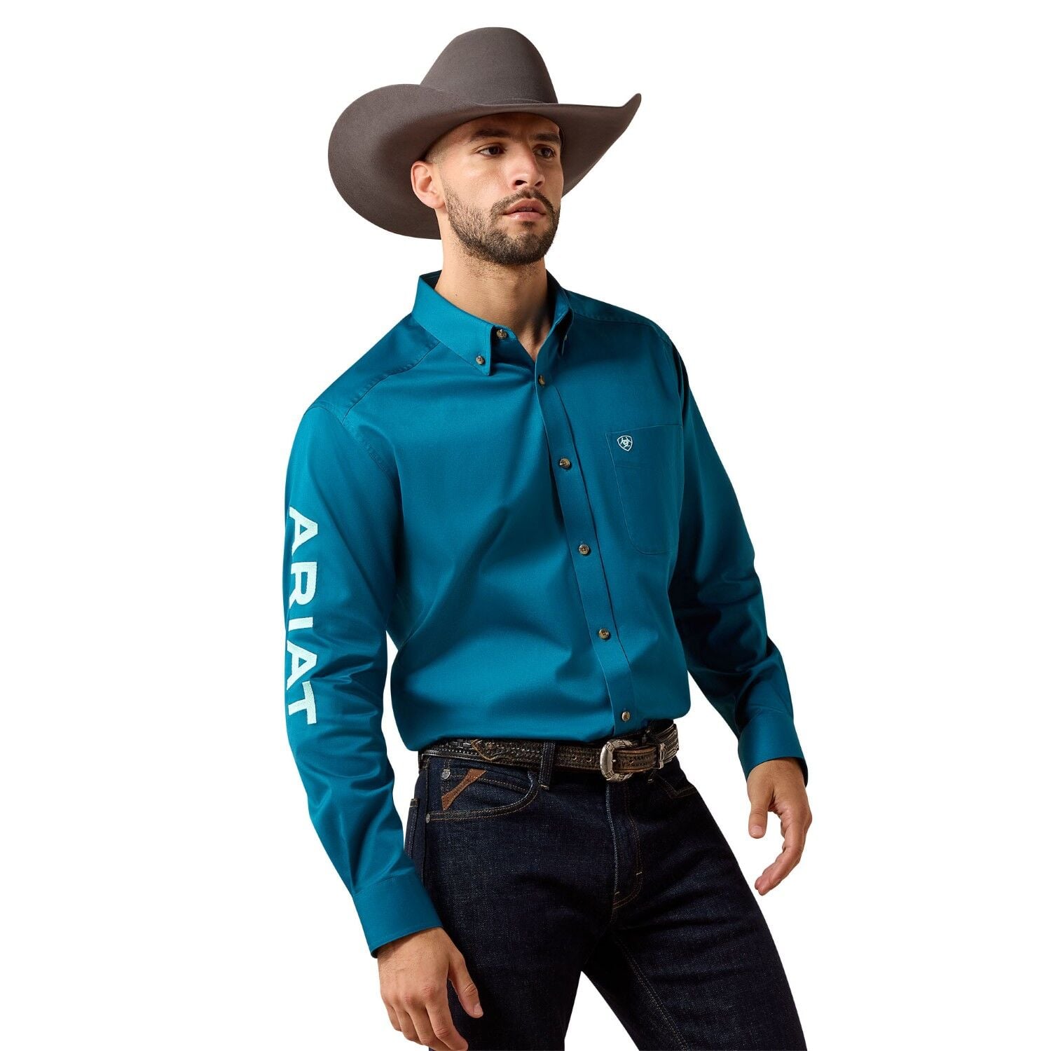 Ariat Men's Team Logo Twill Classic Fit Shirt