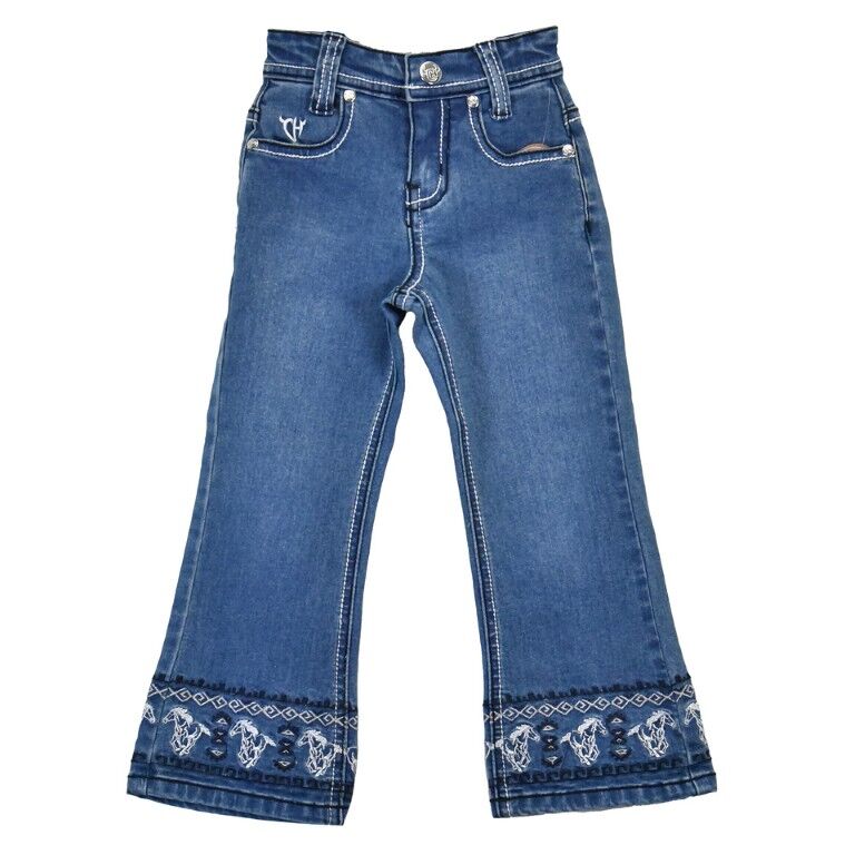 Cowboy Hardware Toddler Girl's Running Horse Jean