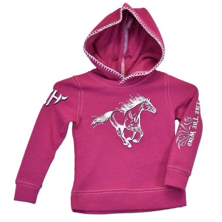 Cowboy Hardware Toddler Girl's Ride Like The Wind Pullover Hoodie