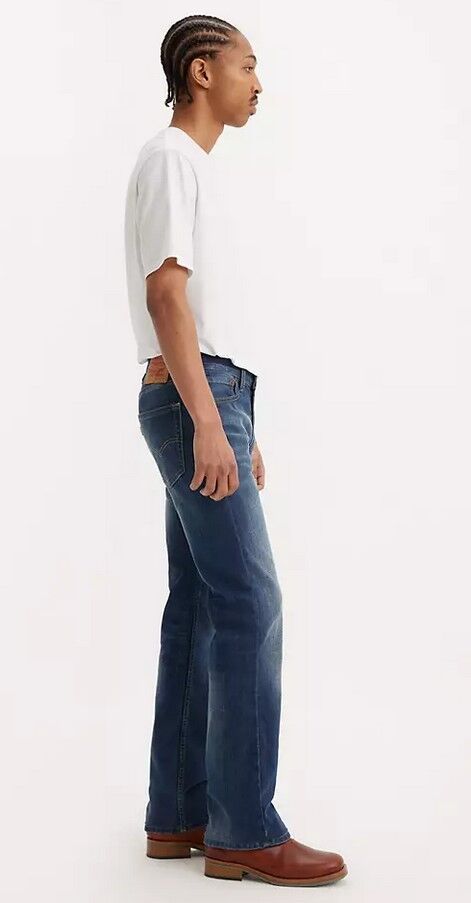 Levi's Men's 527 Slim Bootcut Jeans in Wave Allusions