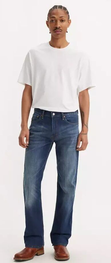Levi's Men's 527 Slim Bootcut Jeans in Wave Allusions