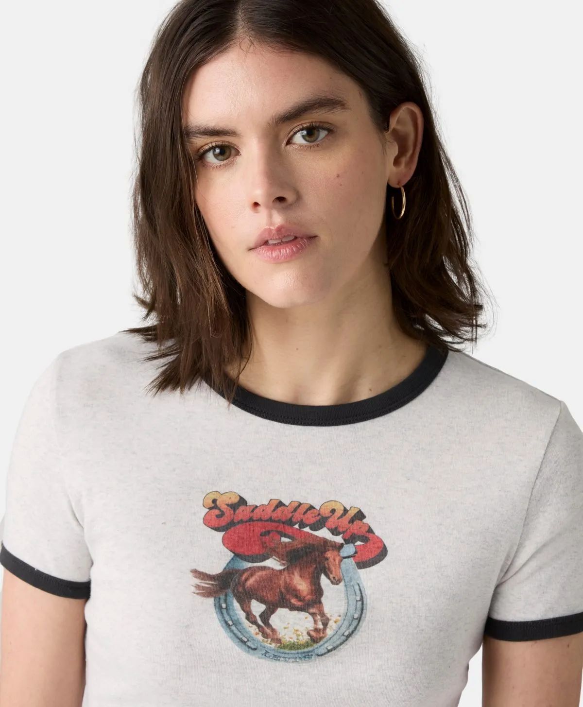 Levi's Women's  Graphic Ringer Rickie Polo