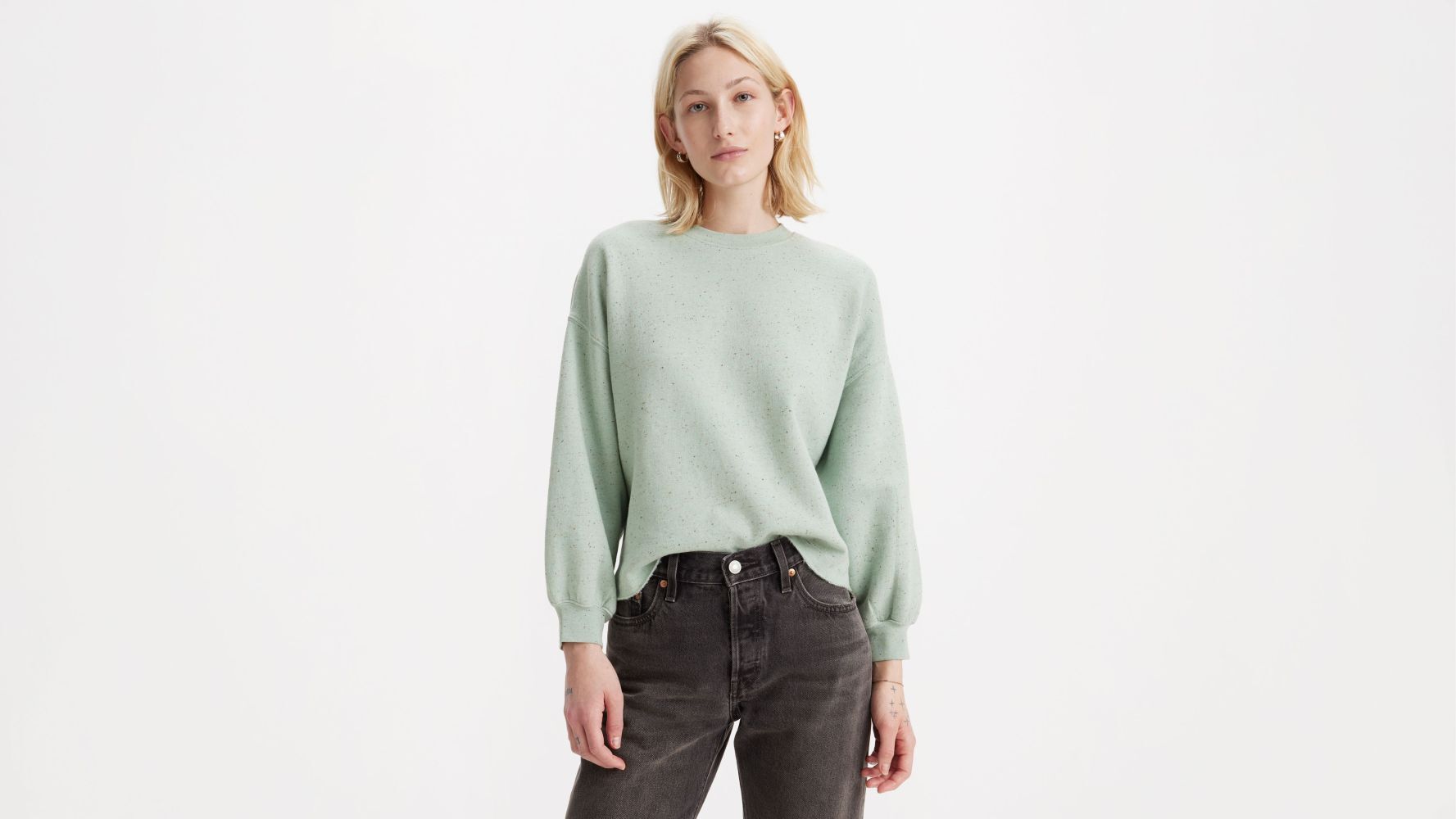 Levi's Women's Leo Raw Cut Sweatshirt