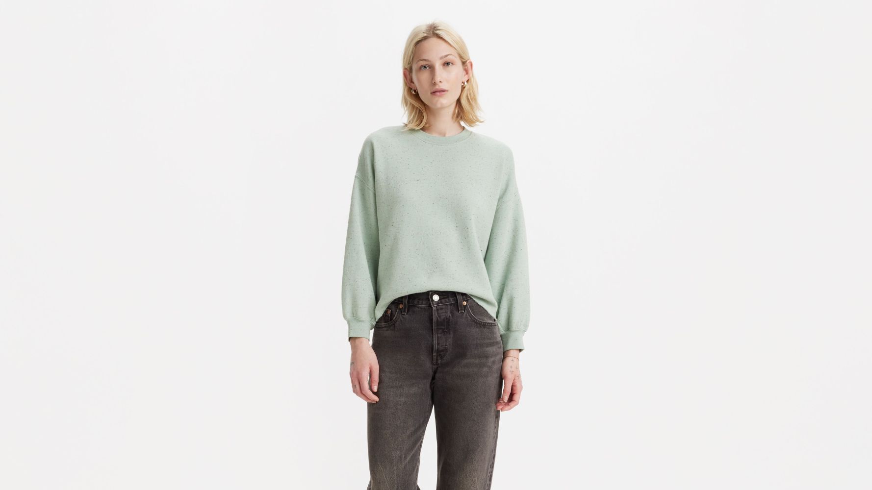 Levi's Women's Leo Raw Cut Sweatshirt