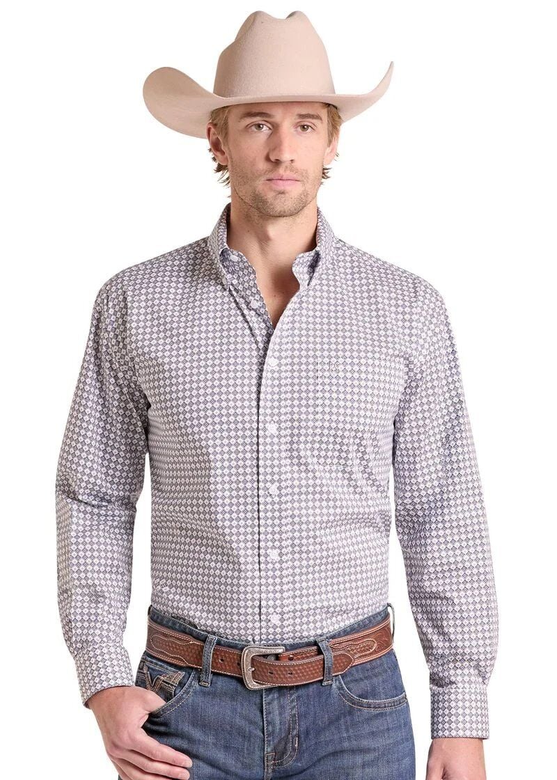 Panhandle Slim Men's Medallion Long Sleeve Button Shirt
