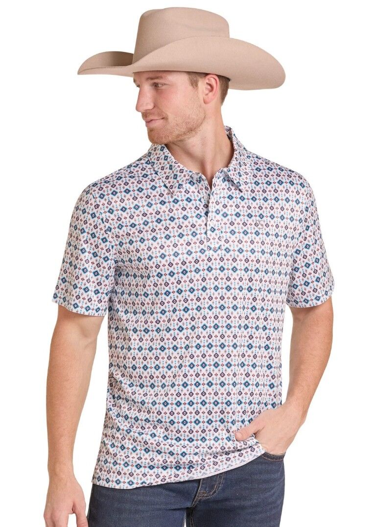 Panhandle Slim Men's Southwestern Performance Polo