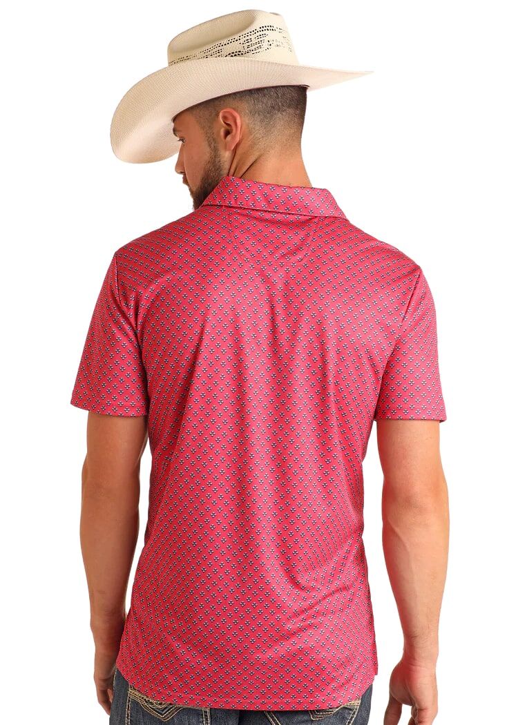Rock & Roll Denim Men's Geo Print Polo