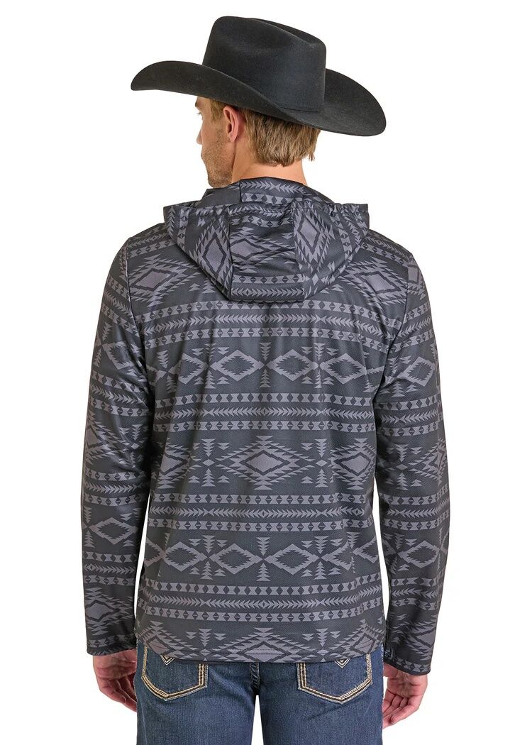 Rock & Roll Denim Men's Aztec Performance Hoodie