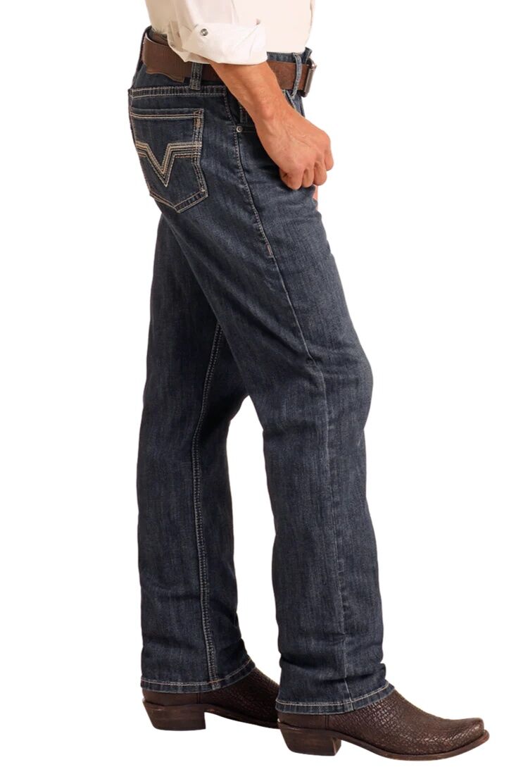 Rock & Roll Denim Men's High Rise Relaxed Fit Alpha Stackable Bootcut Jean