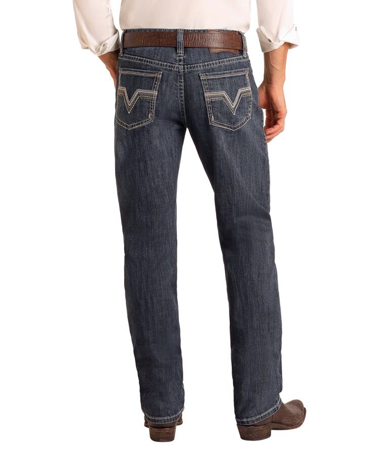 Rock & Roll Denim Men's High Rise Relaxed Fit Alpha Stackable Bootcut Jean