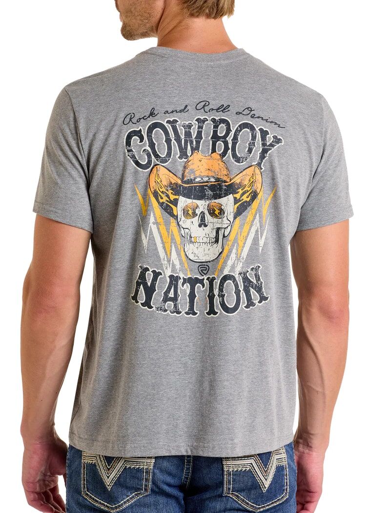 Rock & Roll Denim Men's Cowboy Nation Graphic T-Shirt