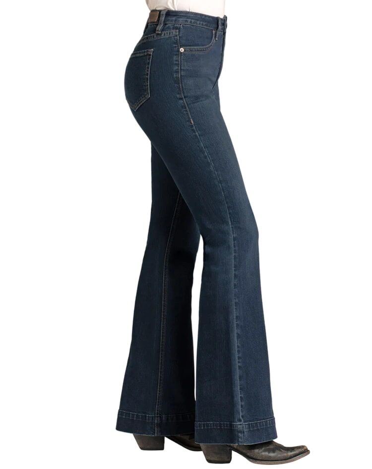 Rock & Roll Denim Women's High Rise Stretch Trousers