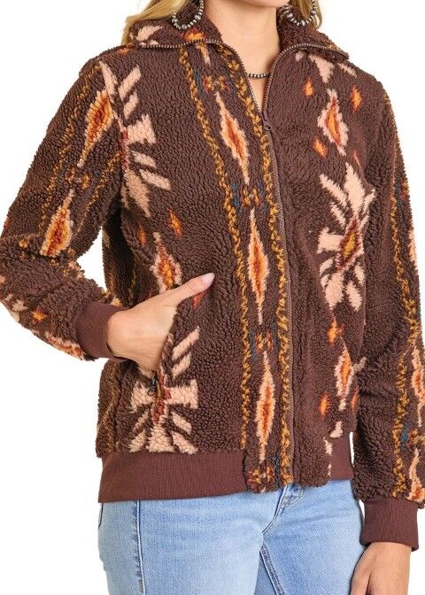 Rock & Roll Denim Women's Aztec Sherpa Jacket