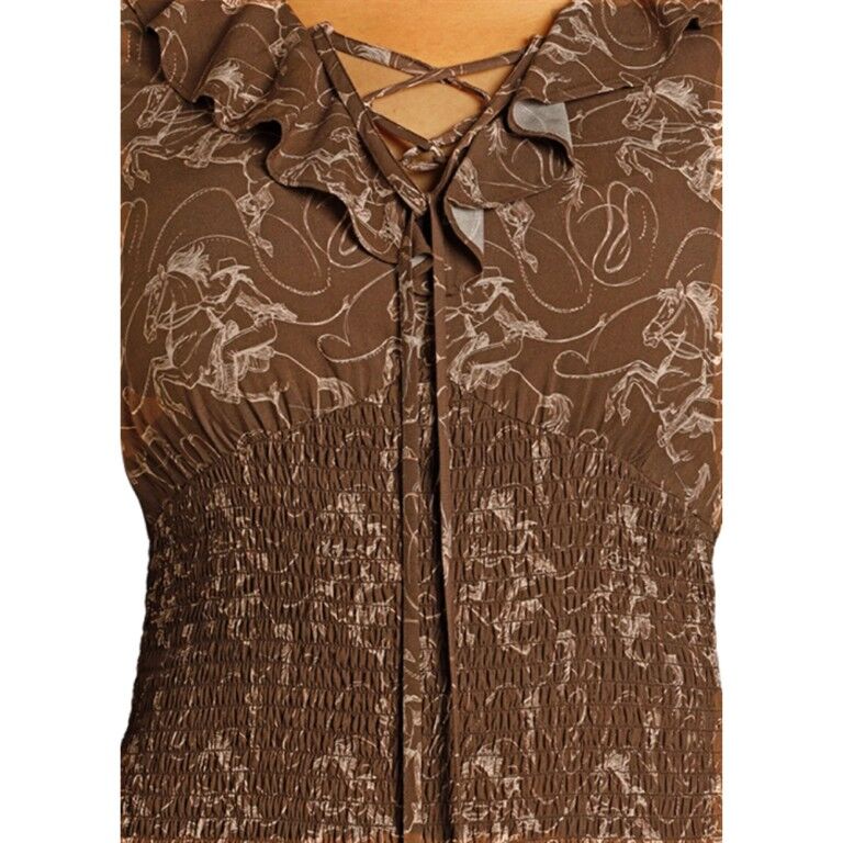 Rock & Roll Denim Women's Tiered Maxi Dress