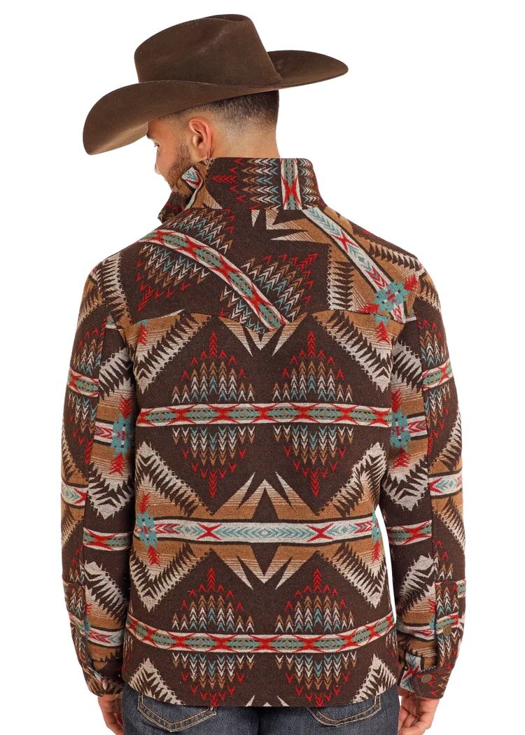 Panhandle Slim Men's Aztec Jacquard Full Zip Jacket