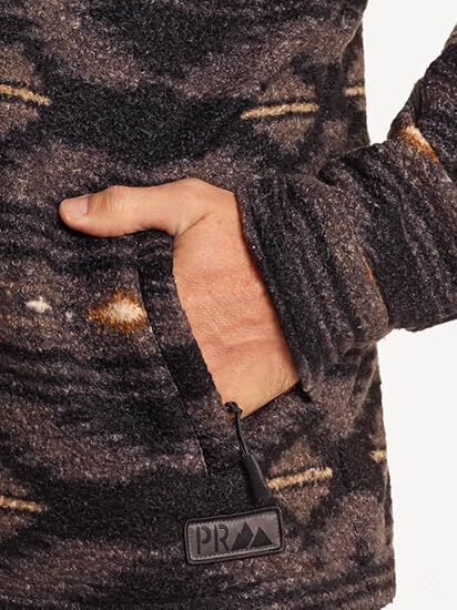Powder River Men's Aztec Border Berber Jacket
