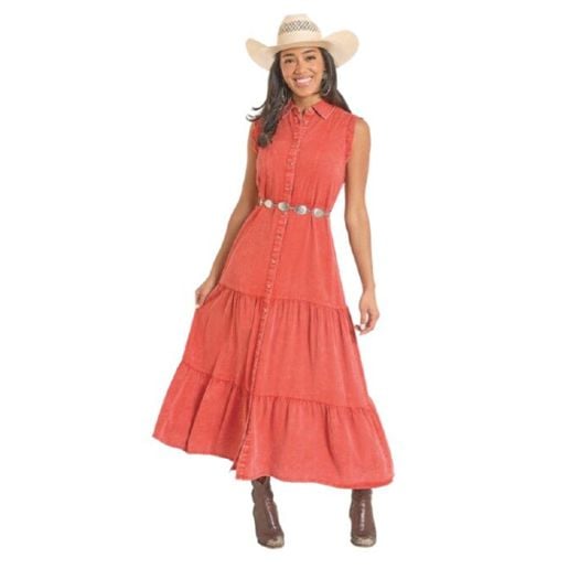 Panhandle Slim Women's Distress Wash Maxi Dress - Women's Skirts & Dresses | Panhandle | Coastal Country Panhandle Slim Women's Distress Wash Maxi Dress - Women's Skirts & Dresses | Panhandle | Coastal Country