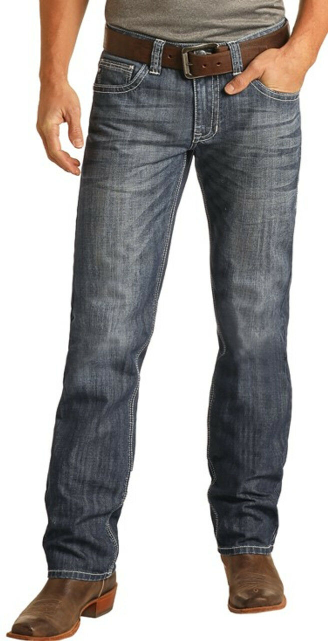 Rock & Roll Denim Men's Regular Fit Stackable Bootcut Jeans