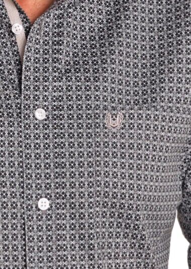 Panhandle Slim Men's Rough Stock Geo Long Sleeve Button Down Shirt