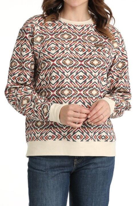 Cinch Women's Printed French Terry Sweatshirt