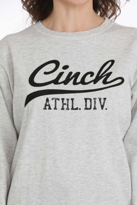 Cinch Women's Athletic Division Sweatshirt in Grey