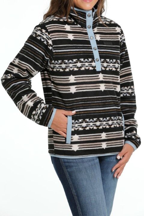 Cinch Women's Southwest Print Polar Fleece Pullover