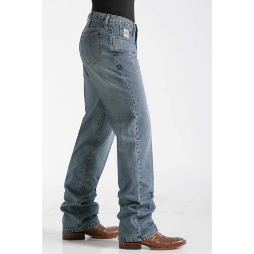 Cinch Men's White Label Jeans in Medium Stonewash