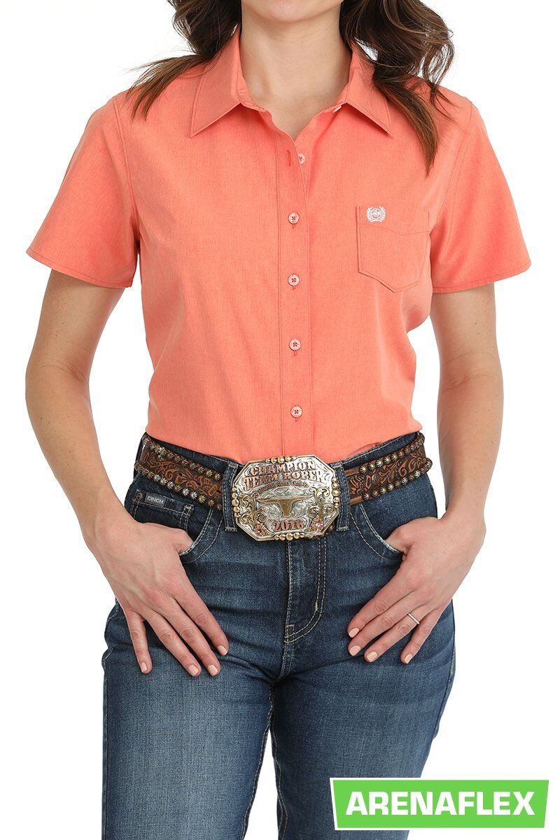Cinch Women's Solid Button Down Western Shirt