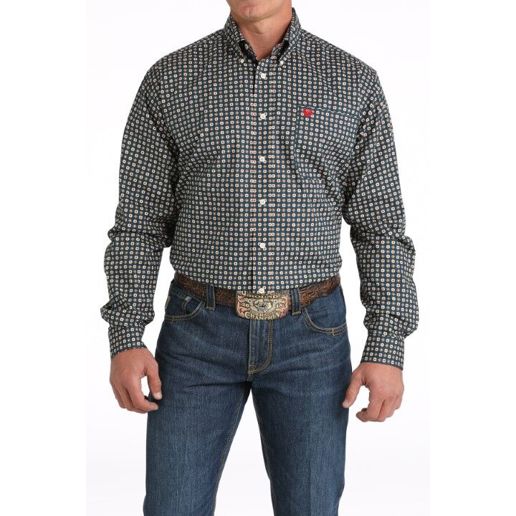 Paisley Country Western Shirts Cinchยฎ Men's Gold Paisley Print