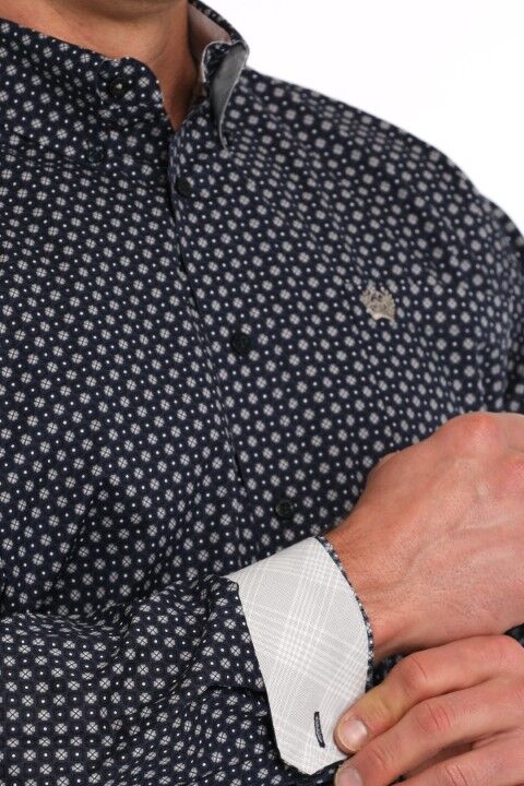 Cinch Men's Geometric Print Button Down Western Shirt