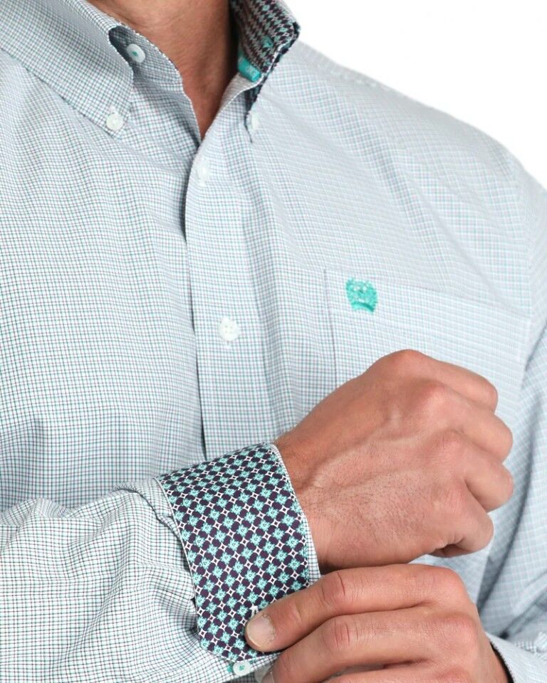 Cinch Men's Geometric Print Button Down Western Shirt