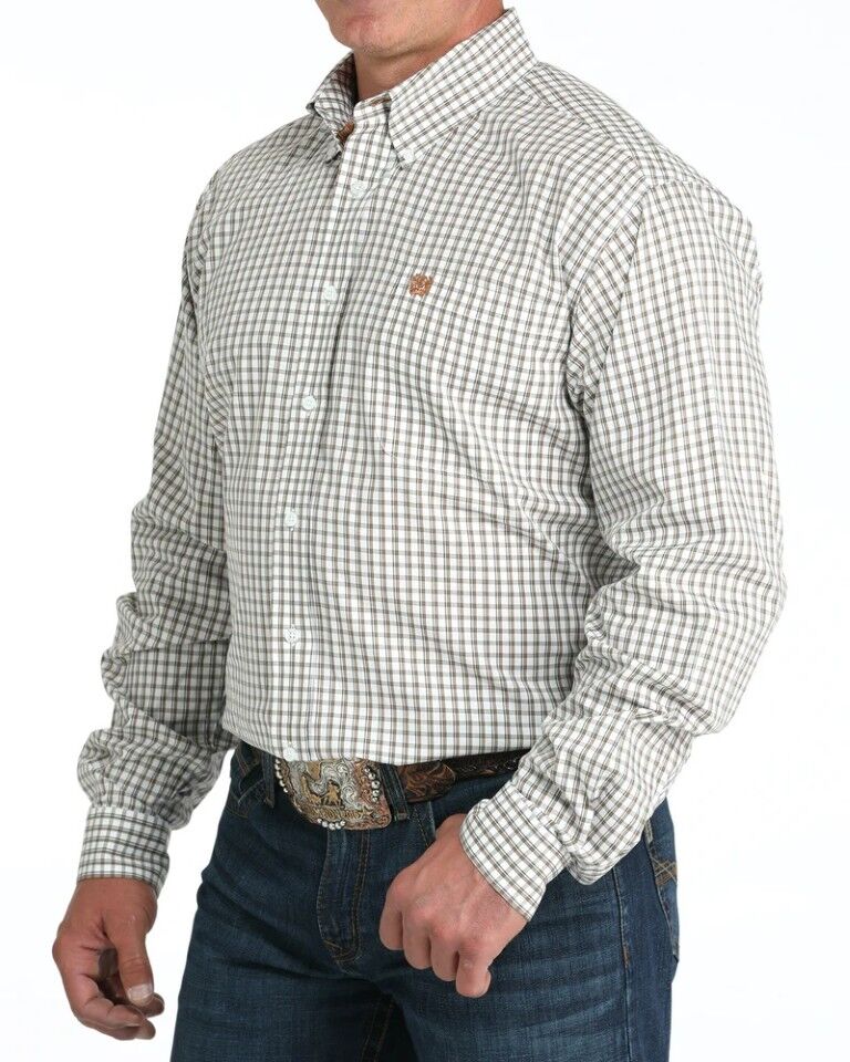 Cinch Men's Stretch Classic Fit Long Sleeve Button Down Western Shirt