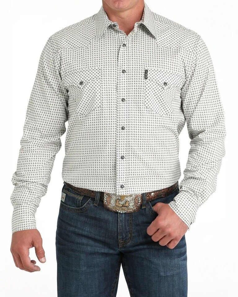Cinch Men’s Modern Fit Long Sleeve Snap Front Western Shirt