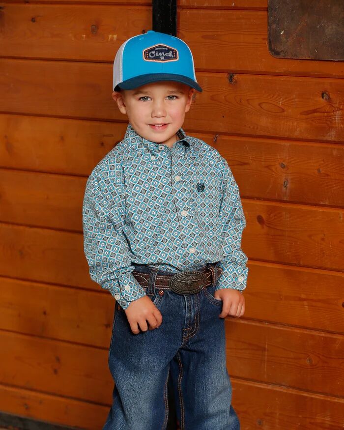 Cinch Boy's Button-Down Western Long Sleeve Shirt
