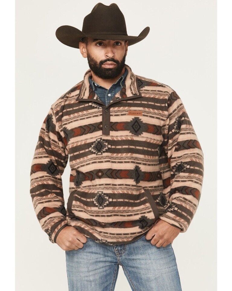 Cinch Men's Southwestern Print 1/4 Snap Pullover