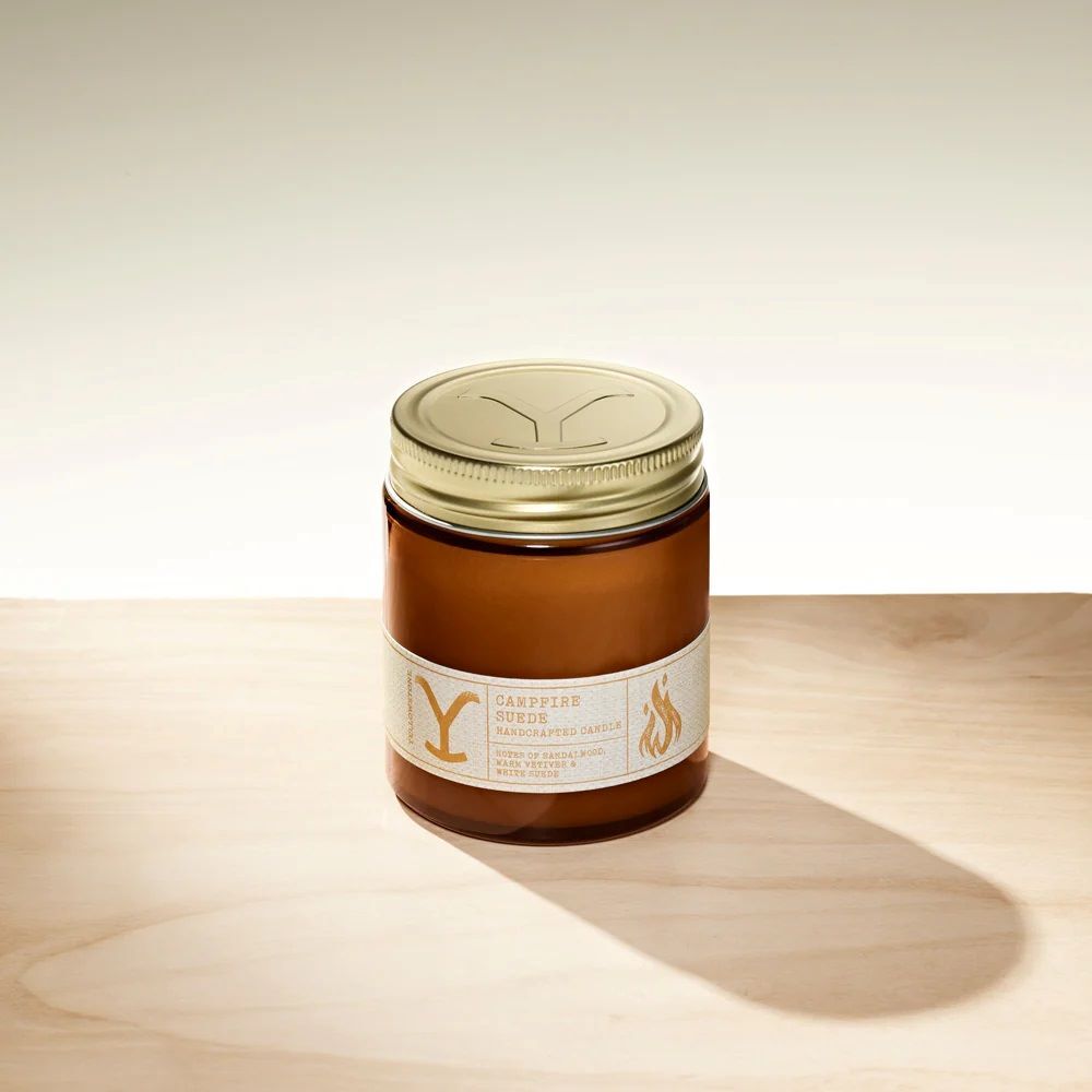 Tru Western Yellowstone Campfire Suede Candle, 8-Oz